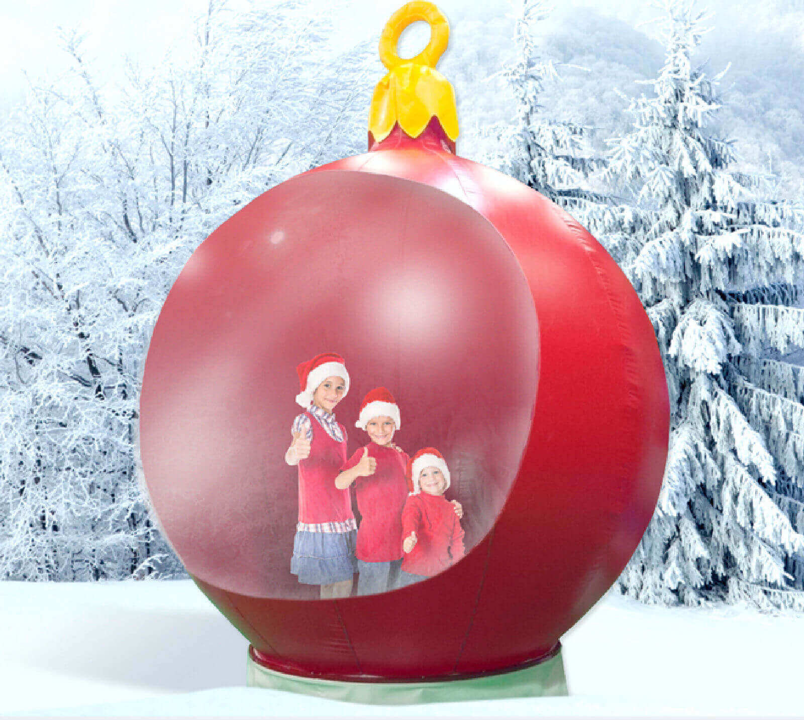 Giant Christmas Bauble Snow Globe Hire